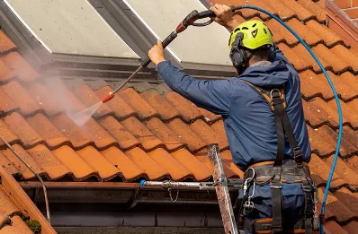 Démoussage et hydrofuge de toiture à Luglon